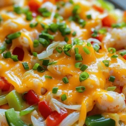 To make Louisiana Crawfish Casserole, gather these items: - 1 pound crawfish tails, peeled and deveined - 1 cup cooked white rice (preferably long grain) - 1 cup onion, finely chopped - 1 cup bell pepper, finely chopped (choose either red or green) - 1 cup celery, finely chopped - 1 can (10.5 ounces) cream of mushroom soup - 1 can (10.5 ounces) cream of celery soup - 1 cup sharp cheddar cheese, shredded (plus extra for topping) - 1 tablespoon Cajun seasoning (adjust to taste) - 2 cloves garlic, minced - 2 tablespoons vegetable oil (or your preferred cooking oil) - 1/2 cup green onions, chopped (for garnish) - Salt and pepper to taste If you can’t find crawfish, shrimp works well. You can also use crab meat. For a gluten-free option, replace soups with gluten-free versions. If you want to skip dairy, use a vegan cheese. Brown rice can replace white rice for a healthier choice. When you buy crawfish tails, look for fresh, firm meat. They should smell mildly of the sea. If you can, choose tails from the U.S. Gulf Coast for the best taste. Frozen crawfish is fine, but check the label for quality. Always avoid tails that look gray or have a strong odor. To start, gather your ingredients. You'll need crawfish tails, rice, veggies, and soups. Preheat your oven to 350°F (175°C). This step is key to a great bake. In a large skillet, add your oil and heat it over medium heat. Once hot, toss in the chopped onion, bell pepper, celery, and garlic. Sauté this mix for 5-7 minutes. You want the onions to turn soft and clear. Next, add the crawfish tails and Cajun seasoning to the skillet. Stir gently for 3-4 minutes. This helps the crawfish absorb all that yummy flavor. In a big mixing bowl, combine the sautéed mix with cooked rice, cream of mushroom soup, cream of celery soup, and half of the cheddar cheese. Mix well until everything is blended nicely. Carefully pour the mixture into a greased 9x13-inch baking dish. Spread it evenly for a uniform bake. Now, sprinkle the remaining cheddar cheese on top. This will give you a nice cheesy crust after baking. Place your casserole in the oven. Bake it for 25-30 minutes. You’ll know it’s done when the top is golden and bubbly. This is the magic moment! Once baked, take it out and let it cool for a few minutes. This helps the layers set, making it easier to serve. Sautéing the veggies first brings out their best flavors. This step is crucial for a rich taste. Mixing in the soups creates a creamy texture that binds everything. Don't forget to use a greased dish; this prevents sticking. As you bake, keep an eye on the time. A perfect bake will give you a dish that is warm and inviting. For the full recipe, refer back to the ingredients and instructions above. Enjoy the process, and don't be afraid to make it your own! To get the best flavor in your Louisiana crawfish casserole, use fresh ingredients. Fresh crawfish tails make a big difference. You can also try different Cajun seasonings. Each brand has its own twist. Start with one tablespoon, then taste and add more if needed. A dash of hot sauce can also add a nice kick. One common mistake is overcooking the crawfish. Crawfish only need to heat through. Cooking them too long makes them tough. Another mistake is using too much soup. Stick to the recipe with one can of each soup. This keeps the casserole creamy without being too runny. Lastly, don’t skip the cheese topping. It adds a rich, golden crust that everyone loves. For texture, ensure your rice is fluffy. If it’s clumpy, it can affect the casserole's overall feel. Mix it in gently to keep it light. To make it look great, garnish with fresh green onions right before serving. This adds color and a fresh crunch. Serve it in the baking dish for a homey vibe, or plate it for a fancier touch. For the full recipe, check out the details above. {{image_4}} You can make Louisiana crawfish casserole fit many diets. For a gluten-free version, choose gluten-free soup or rice. If you want a lighter dish, use cauliflower rice instead of white rice. Vegans can swap crawfish with mushrooms or jackfruit. Use plant-based cream soups and cheese for a full vegan option. Each swap keeps the dish tasty while matching your diet. Want to boost the nutrition? Add more veggies! Try diced zucchini, spinach, or even diced tomatoes. These add color and flavor. If you like a spicier dish, increase the Cajun seasoning. You can also toss in some diced jalapeños for heat. Experiment with your favorite spices to find your perfect blend. This casserole doesn’t just have to be crawfish. You can use shrimp, crab, or even fish. Each seafood option brings a new taste. If you prefer meat, use cooked chicken or sausage instead. Each choice changes the dish while still keeping it comforting and delicious. Try different proteins to find your favorite version. After enjoying Louisiana Crawfish Casserole, store any leftovers in an airtight container. This keeps them fresh and tasty. Make sure to let the dish cool completely before sealing. You can keep it in the fridge for up to three days. If you want to enjoy it later, freezing is a great option. To freeze your casserole, first, allow it to cool down. Then, cut it into portions. Wrap each piece tightly in plastic wrap, and then place them in a freezer bag. This helps avoid freezer burn. You can freeze the casserole for up to three months. When you’re ready to eat it, just thaw it in the fridge overnight. To reheat, preheat your oven to 350°F (175°C). Place the casserole in an oven-safe dish. Cover it with foil to keep it moist. Heat for about 20-25 minutes or until it is hot throughout. If you want a crispy top, remove the foil for the last five minutes. You can also reheat portions in the microwave. Just heat for about 2-3 minutes, checking to make sure it warms evenly. Enjoy your meal with the same rich flavors as before! Louisiana Crawfish Casserole is a warm and hearty dish. It combines crawfish tails, rice, and creamy soups. This dish is full of flavor and comfort. You make it by mixing cooked rice with sautéed veggies, crawfish, and soups. Then, you bake it until it’s bubbly and golden. This casserole is a true taste of Louisiana. It makes you feel like you’re enjoying a meal in the heart of New Orleans. Yes, you can make this dish ahead of time. Prepare the casserole up to the baking step. Cover it tightly and store it in the fridge for a day. When you’re ready to bake, preheat the oven. Then, bake it as normal. If it’s cold from the fridge, it may need extra time in the oven. Just watch for that golden top to know when it’s done. To adapt the recipe for a larger group, simply double the ingredients. Use a bigger baking dish to fit all the goodness. You may also need to increase the baking time. Just make sure the center is hot and bubbly. This way, everyone gets to enjoy this delicious casserole. Feel free to share the Full Recipe with friends and family! This blog post covered all you need for making a tasty crawfish casserole. We explored key ingredients, noted some useful substitutions, and shared tips on picking the best crawfish tails. I shared step-by-step cooking methods and key techniques for baking. We also discussed common mistakes and how to enhance flavor and texture. Remember, you can adapt this dish for different diets, add vegetables, or switch proteins. Lastly, I shared storage tips for leftovers and answered common questions. Enjoy creating your own delicious casserole!