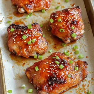 For a tasty sweet chili chicken, gather these main items: - 1.5 lbs boneless, skinless chicken thighs - 1/2 cup sweet chili sauce - 3 tablespoons soy sauce - 2 tablespoons honey - 2 cloves garlic, finely minced - 1 teaspoon fresh ginger, grated - 1 tablespoon rice vinegar - 1 tablespoon sesame oil - Salt and freshly ground black pepper, to taste The marinade adds a burst of flavor. You need: - Sweet chili sauce for sweetness and heat - Soy sauce for saltiness and depth - Honey to enhance the caramelization - Garlic and ginger for a fragrant kick - Rice vinegar for a touch of acidity - Sesame oil for a nutty flavor Mix these ingredients well. This blend is key to juicy chicken. Garnishes make your dish pop. Use: - Fresh green onions, chopped - Toasted sesame seeds Serve the chicken with steamed jasmine rice or a fresh vegetable stir-fry. This adds color and texture to your plate. For the full recipe, check the detailed instructions for cooking this delightful dish. First, gather your ingredients. In a large mixing bowl, combine: - 1/2 cup sweet chili sauce - 3 tablespoons soy sauce - 2 tablespoons honey - 2 cloves garlic, finely minced - 1 teaspoon fresh ginger, grated - 1 tablespoon rice vinegar - 1 tablespoon sesame oil Use a whisk and mix well until everything blends smoothly. The sweet chili sauce gives a nice kick, while honey adds depth. This marinade will soak into the chicken. Next, take 1.5 pounds of boneless, skinless chicken thighs and add them to your bowl. Make sure each piece is coated in the marinade. Cover the bowl with plastic wrap. Let it marinate for 30 minutes at room temperature or refrigerate for up to 2 hours. The longer you wait, the more flavor it will soak up. Preheat your oven to 400°F (200°C). Line a baking sheet with parchment paper to stop sticking. Take the marinated chicken out of the bowl and place it evenly on the baking sheet. Bake for 25-30 minutes. Check that the internal temperature reaches 165°F (75°C). If you want a thicker sauce, remove the chicken and pour the leftover marinade into a small saucepan. Bring it to a boil over medium heat. Stir in 1 tablespoon of cornstarch mixed with 2 tablespoons of water. Keep stirring until it thickens. Finally, brush the thickened sauce over the chicken. Return it to the oven for 5 more minutes. This lets the glaze set nicely. After cooking, let the chicken rest for 5 minutes. Garnish with chopped green onions and toasted sesame seeds for extra flavor and crunch. Enjoy your delicious meal! You can find the full recipe for more details. To make your sweet chili chicken even better, try these tips: - Use fresh ginger for a zesty kick. - Add lime juice for a bright, tangy finish. - Experiment with a dash of chili flakes for heat. These changes will elevate the dish and impress your guests. Many home cooks make simple errors. Here’s how to avoid them: - Don’t skip marinating; it adds crucial flavor. - Ensure your oven is preheated; this helps cook evenly. - Check the chicken's internal temperature. It should reach 165°F (75°C). Avoiding these mistakes means better results every time. When serving your sweet chili chicken, keep it fun and easy: - Pair it with steamed jasmine rice for a classic touch. - Serve alongside a fresh vegetable stir-fry for color and crunch. - Add a side of crispy spring rolls for extra texture. These sides complement the chicken and create a balanced meal. For the complete recipe, check out the Full Recipe section. {{image_4}} You can swap chicken for other proteins. Try boneless pork or shrimp for a twist. Both options cook quickly and absorb flavors well. If you prefer beef, flank steak works nicely too. Just remember to adjust cooking times based on the protein you choose. For a vegetarian option, use tofu or tempeh. Press and cube tofu before marinating. This helps it soak up the sweet chili sauce. For a vegan version, simply ensure all ingredients are plant-based. You can also use jackfruit for a meat-like texture that's perfect in this recipe. If you like heat, add red pepper flakes or sriracha to the marinade. Start with a small amount, then taste as you go. You can also serve the chicken with a spicy dipping sauce. For a milder version, use less sweet chili sauce and add more soy sauce. Adjustments ensure everyone enjoys the dish. For the full recipe, check out the complete instructions in the Full Recipe section. You can store leftover sweet chili chicken in the fridge. Place it in an airtight container. It will stay fresh for three to four days. Make sure it cools down before sealing it. This helps keep the chicken juicy and flavorful. If you have more leftovers, freezing is a great option. Wrap the chicken tightly in plastic wrap and then in foil. This gives it extra protection from freezer burn. You can freeze it for up to three months. When you want to enjoy it again, just thaw it in the fridge overnight. To reheat sweet chili chicken, use the oven or a microwave. If using the oven, preheat it to 350°F (175°C). Place the chicken on a baking sheet and cover it with foil. Heat for about 15 minutes. If using a microwave, place it on a microwave-safe plate. Cover it with a damp paper towel and heat in short bursts until warmed through. This keeps the chicken moist. For added flavor, brush on some extra sauce before serving. Enjoy your meal! For the full recipe, check out the delicious steps above. Yes, you can use chicken breasts. They work well in this recipe. Chicken breasts are leaner than thighs. This can make them dry if overcooked. To avoid dryness, check the internal temperature. Cook until it reaches 165°F (75°C). You may also want to marinate them for less time. About 30 minutes should be enough. To change the sweetness, you can add more or less sweet chili sauce. Adding honey will also increase sweetness. If the sauce is too sweet, add more soy sauce. This will balance the flavors. You can also mix in lime juice for a tangy kick. Taste the sauce as you adjust it. Yes, this recipe is great for meal prep. You can make it ahead of time and store it. Cooked chicken stays fresh in the fridge for about four days. To reheat, use a microwave or oven. Pair it with rice or veggies for easy lunches. For the best flavor, glaze the chicken just before serving. For the full recipe, check out the details above. This blog post covers the key ingredients, step-by-step instructions, and helpful tips. You now know how to make a tasty dish that suits your preferences. Variations can help you try new flavors, and proper storage tips ensure your food stays fresh. Remember, cooking is fun and creative. Experiment with different proteins and adjust spice levels to find what you love. Enjoy your cooking journey and impress others with your skills!