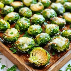 - 1 pound Brussels sprouts, carefully halved - 4 cloves fresh garlic, finely minced - 1/4 cup freshly grated Parmesan cheese - 3 tablespoons high-quality olive oil - 1 teaspoon garlic powder - Sea salt and freshly cracked black pepper to taste - 1 tablespoon balsamic vinegar (optional, for drizzling) - Fresh parsley, finely chopped (for garnish) Gather these ingredients to enjoy a tasty side dish. The fresh garlic and Parmesan cheese make these Brussels sprouts pop with flavor. You can find the full recipe [here](#). Using fresh garlic adds a strong taste that pairs well with the earthy Brussels sprouts. The Parmesan brings a nice salty touch. You can adjust the amount of garlic and cheese to fit your taste. Don't forget the balsamic vinegar! It gives a tangy kick, making the dish even better. Fresh parsley adds a bright color and fresh taste. Use these ingredients to create a delightful meal that everyone will love. - Preheat oven to 425°F (220°C). - Prepare Brussels sprouts by halving each one carefully. - Combine Brussels sprouts with garlic in a bowl. - Drizzle olive oil and seasonings, then toss to coat well. - Spread Brussels sprouts on a baking sheet evenly. - Roast for 20-25 minutes, stirring halfway for even cooking. - Add Parmesan cheese and return to oven for five minutes. - Drizzle balsamic vinegar on top after roasting, if desired. For the full recipe, check here: [Full Recipe]. To get the best results, spread the Brussels sprouts in a single layer on your baking sheet. This helps them roast evenly. If they're crowded, they may steam instead. Stir the sprouts halfway through cooking. This step promotes even browning and crispiness. To boost the flavor, add a squeeze of fresh lemon juice just before serving. This brightens the dish and adds a nice zing. You can also try different spices. A dash of smoked paprika or cayenne can add a fun twist. Serve your Garlic Parmesan Roasted Brussels Sprouts on a colorful platter. This makes the dish pop. Consider using a rustic bowl to show off the golden cheese and green parsley. A light sprinkle of fresh parsley adds color and freshness to the dish. {{image_4}} You can change the cheese in this recipe for a new twist. Feta cheese brings a tangy flavor. It adds a nice creaminess to the Brussels sprouts. Goat cheese works well, too. Its earthy taste complements the sprouts perfectly. If you're looking for a vegan option, try almond-based cheese. It melts nicely and has a mild flavor. Cashew cheese is another great choice. It can give a rich and creamy texture without dairy. Adding nuts can make these Brussels sprouts even better. Walnuts add a nice crunch and a hint of bitterness that balances the dish. Simply chop them and sprinkle over the sprouts before roasting. You can also mix in other veggies. Carrots add a sweet flavor and vibrant color. Slice them thinly and toss them with the Brussels sprouts for a colorful side dish. For the full recipe, check out the Garlic Parmesan Roasted Brussels Sprouts . To keep your Garlic Parmesan Roasted Brussels Sprouts fresh, start by letting them cool. Place them in an airtight container. This helps keep moisture out and flavor in. You can use glass or plastic containers. Glass containers are great for reheating. If you have a lot of leftovers, use multiple smaller containers. This way, you can enjoy them in portions. When you're ready to enjoy your leftovers, reheating is key. The best way to reheat is in the oven. Preheat your oven to 350°F (175°C). Spread the Brussels sprouts on a baking sheet. Heat them for about 10-15 minutes. This helps them regain their crispiness. You can also use a microwave, but they might not stay crispy. Heat for 2-3 minutes, checking every minute. Enjoy your delicious dish again! For the full recipe, check out the Garlic Parmesan Roasted Brussels Sprouts Delight Recipe. Yes, you can use frozen Brussels sprouts. However, you need to adjust the cooking time. Frozen sprouts may take longer to roast. Start with 25-30 minutes at 425°F. Check for tenderness and crispiness. Make sure to spread them out on the baking sheet. This helps them roast evenly. These Brussels sprouts pair well with many dishes. You can serve them with grilled chicken or fish. They also complement pasta dishes nicely. Try them with a hearty steak or a warm quinoa salad. You can even enjoy them as a snack with your favorite dip. Roasted Brussels sprouts last about 3 to 4 days in the fridge. Store them in an airtight container to keep them fresh. Reheat them gently in the oven or microwave. This helps restore some of their crispiness. Enjoy them in salads or as a side dish all week. Roasting Brussels sprouts is simple and rewarding. You learned how to prepare, season, and roast them for a tasty dish. I shared tips for perfect roasting and exciting variations, like using different cheeses or adding nuts. Remember to store leftovers properly and reheat well for the best flavor. Enjoy your healthy and delicious side dish, and don’t be afraid to get creative!