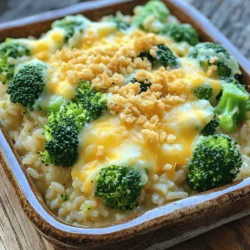 Cheddar Broccoli Rice Casserole Easy Comfort Meal