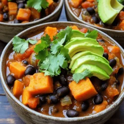 Savory Sweet Potato Black Bean Chili Recipe Delight