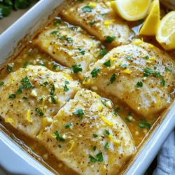 You need simple and fresh items for this dish. Here’s what you will need: - 4 tilapia fillets - 4 cloves garlic, finely minced - 1/4 cup freshly squeezed lemon juice (about 2 medium lemons) - 2 tablespoons extra virgin olive oil - 1 teaspoon grated lemon zest - 1 teaspoon dried oregano - 1/2 teaspoon sea salt - 1/4 teaspoon freshly ground black pepper - Fresh parsley, finely chopped (for garnish) - Lemon wedges (for serving) These ingredients create a bright and tasty flavor that compliments the fish. When measuring ingredients, use standard tools like measuring cups and spoons. Fresh lemon juice should be measured for the best taste. If you want a stronger lemon flavor, you can add an extra splash of juice. For herbs, I recommend packing them down lightly to avoid using too much. Remember, accurate measurements keep the dish balanced. Using fresh herbs can boost the flavor of your dish significantly. Fresh parsley adds a vibrant touch. Dried oregano works well too and is easy to keep on hand. If you use fresh oregano, increase the amount to about 1 tablespoon. Fresh herbs bring a bright taste, while dried herbs provide convenience and good flavor. Choose based on what you have available and your taste preference. Gather all your ingredients for Easy Lemon Garlic Tilapia. You need: - 4 tilapia fillets - 4 cloves garlic, finely minced - 1/4 cup freshly squeezed lemon juice (about 2 medium lemons) - 2 tablespoons extra virgin olive oil - 1 teaspoon grated lemon zest - 1 teaspoon dried oregano - 1/2 teaspoon sea salt - 1/4 teaspoon freshly ground black pepper - Fresh parsley, finely chopped (for garnish) - Lemon wedges (for serving) Make sure everything is fresh. Fresh ingredients bring out the best flavors. In a small bowl, mix the minced garlic, lemon juice, olive oil, lemon zest, oregano, sea salt, and black pepper. Whisk until it’s smooth. This marinade gives the tilapia a bright, zesty flavor. Preheat your oven to 375°F (190°C). Lightly grease a baking dish with olive oil. Place the tilapia fillets in the dish, spaced apart. Pour the lemon garlic marinade over the fillets. Make sure each piece is well coated. Now, put the dish in the oven and bake for about 15-20 minutes. You know the tilapia is done when it looks opaque and flakes easily with a fork. After baking, take it out and let it rest for a minute. This keeps the fish moist. Garnish with fresh parsley and serve with lemon wedges. Enjoy your meal! For the full recipe, check the list above. Using fresh ingredients makes a big difference in your dish. Fresh garlic gives a stronger taste than dried garlic. Fresh lemons add bright flavor that bottled juice can't match. Use fresh herbs, like parsley, to enhance the dish's aroma and look. Choose high-quality olive oil for the best flavor. Oven types can affect your cooking time. A conventional oven usually takes 15-20 minutes. If you use a convection oven, check for doneness a few minutes early. The fan in a convection oven cooks food faster. Always check your tilapia with a fork for perfect doneness. The right texture is key for great tilapia. When cooked, it should be flaky and tender. If it feels rubbery, you might have overcooked it. If you follow the baking time closely, you will get a lovely texture. Remember, letting it rest after baking keeps it moist and tasty. Feel free to check out the Full Recipe to explore all these tips in action! {{image_4}} You can switch tilapia for other fish. Cod, halibut, or catfish work well. Each fish has its own taste. Cod is mild and flaky. Halibut is thick and meaty. Catfish adds a bit of earthiness. Adjust cooking times based on the fish. Thinner fish may need less time. You want it to be flaky and tender. If you like some spice, add red pepper flakes or cayenne pepper. Start with a pinch, then taste. You can also use chili powder for a smoky flavor. Spice blends like Cajun seasoning can add depth. Mix your spices into the lemon garlic marinade. This will give you a zesty kick that makes the dish even better. Serve your lemon garlic tilapia with fresh sides. Steamed broccoli or green beans are great choices. A light salad with mixed greens also pairs well. For carbs, consider rice or quinoa to soak up the sauce. You can even serve it with crusty bread for a complete meal. Try different pairings to find your favorite combo. For the full recipe, check out the preparation details. After you enjoy your Easy Lemon Garlic Tilapia, store leftovers right away. Place the fillets in an airtight container. This keeps them fresh. You can store them in the fridge for up to three days. Make sure to cool them to room temperature first. This helps avoid moisture build-up. If you want to keep the flavors intact, cover the fillets with the marinade. When you reheat your leftover tilapia, do it gently. Preheat your oven to 350°F (175°C). Place the tilapia on a baking sheet. Drizzle a little olive oil on top. Cover with foil to keep it moist. Bake for about 10 minutes until warm. This keeps the fish from drying out. You can also reheat it on the stove. Just use low heat in a skillet, flipping once to warm both sides. For long-term storage, freezing is a great option. Wrap each tilapia fillet tightly in plastic wrap. Then, place them in a freezer bag. Remove as much air as you can to prevent freezer burn. You can freeze the tilapia for up to two months. When ready to eat, defrost it overnight in the fridge. After that, you can bake it using the same steps from the Full Recipe. This way, you can enjoy your tasty tilapia anytime. You can serve Easy Lemon Garlic Tilapia with many sides. Fresh steamed vegetables work well. Try broccoli, green beans, or asparagus for a colorful plate. A light salad with mixed greens and a lemon vinaigrette adds a nice touch. Quinoa or rice can make a hearty base. You can also enjoy it with crusty bread to soak up the tasty sauce. Yes, you can use frozen tilapia fillets. Just thaw them first for even cooking. Place the frozen fillets in the fridge overnight or run them under cold water for quick thawing. Once thawed, you can follow the same steps in the Full Recipe. This makes it easy to enjoy your dish any time. You can tell tilapia is cooked through when it looks opaque and flakes easily. Insert a fork into the thickest part of the fillet. If it breaks apart without much effort, it's done. The internal temperature should reach 145°F (63°C) for safe eating. Use a food thermometer for the best results. In this post, I covered how to make Easy Lemon Garlic Tilapia. I shared key ingredients, measurement tips, and the difference between fresh and dried herbs. You learned step-by-step instructions for preparation and cooking. I also offered tips for perfecting flavor and texture. Finally, remember to store leftovers properly and enjoy variations by using other fish or spices. This dish is simple and tasty, and you can easily adapt it to fit your taste. A few tweaks can make it uniquely yours!