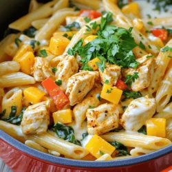 To make One Pot Cajun Chicken Pasta, you will need these key items: - 1 lb (450g) chicken breast, cut into bite-sized cubes - 2 tablespoons Cajun seasoning (adjust to taste) - 12 oz (340g) penne pasta - 1 small onion, finely diced - 1 bell pepper (your choice of red or green), chopped - 1 cup fresh spinach leaves, roughly chopped - 1 can (14 oz) diced tomatoes, including juice - 4 cups low-sodium chicken broth - 1 cup heavy cream - 1 cup shredded sharp cheddar cheese - 2 tablespoons extra virgin olive oil - Salt and pepper, to taste These ingredients blend together to create a rich and flavorful dish. The chicken adds protein, while the pasta serves as the hearty base. The Cajun seasoning brings bold flavors, and the vegetables add freshness. For extra flavor, consider adding: - A pinch of smoked paprika for depth - A dash of cayenne pepper for heat Fresh herbs can elevate your dish. Try using: - Fresh parsley for a pop of color - Chopped green onions for a mild onion flavor Cheese options can also vary: - Use pepper jack cheese for a spicy kick - Try cream cheese for extra creaminess These suggestions help you customize your dish to suit your taste. Don't hesitate to get creative! For the full recipe, be sure to check the detailed instructions. Cooking the chicken First, heat 2 tablespoons of olive oil in a large pot over medium heat. Once the oil is hot, add 1 pound of cubed chicken breast. Sprinkle 2 tablespoons of Cajun seasoning all over the chicken. Cook for about 5-7 minutes, stirring often, until the chicken turns golden brown and is fully cooked. Remove the chicken and set it aside on a plate. Sautéing vegetables In the same pot, add 1 small diced onion and 1 chopped bell pepper. Sauté for about 3-4 minutes until they soften. Next, add 3 minced garlic cloves and cook for an extra minute. The garlic should smell great and become fragrant. Adding liquids and pasta Now, pour in 1 can of diced tomatoes, including the juice, and 4 cups of low-sodium chicken broth. Stir well and bring this mixture to a gentle boil. Once boiling, add 12 ounces of penne pasta. Lower the heat to medium-low, cover the pot, and let it simmer for 10-12 minutes. Stir it occasionally until the pasta reaches an al dente texture. Mixing in cream and cheese After the pasta is cooked, add 1 cup of heavy cream, 1 cup of shredded cheddar cheese, the cooked chicken, and 1 cup of roughly chopped spinach. Stir it all together until the cheese melts and the spinach wilts. Achieving al dente pasta To get the perfect al dente texture, check the pasta a minute or two before the end of cooking time. It should be firm yet tender. Checking for seasoning balance Once you mix in the cream and cheese, taste your dish. Add salt and pepper to make it just right. If the sauce is too thick, add a bit more chicken broth to get your desired consistency. For the full recipe, check out the detailed cooking instructions. - Pre-chopping ingredients: Chop your onion, bell pepper, and garlic ahead of time. This step saves you minutes during cooking. - One-pot cooking benefits: Using one pot means fewer dishes to clean. Plus, flavors meld together nicely, making every bite delicious. - Adjusting spice levels: If you love heat, add more Cajun seasoning. For a milder dish, use less. Taste as you go to find your perfect balance. - Adding protein alternatives: If you want variety, try shrimp or sausage instead of chicken. Both options bring great flavor to the dish. - Serving suggestions for a beautiful dish: Serve directly from the pot for a cozy feel. For a fancy touch, plate individual servings and top with extra cheese and parsley. - Plating for guests versus family: For guests, use nice bowls and garnish well. For family, keep it simple and fun, making it easy for everyone to serve themselves. You can find the Full Recipe to explore every detail of creating this one-pot wonder! {{image_4}} One Pot Cajun Chicken Pasta is fun to customize. You can make it your own in many ways. Adding more vegetables boosts flavor and nutrition. You can toss in zucchini or mushrooms. They add great texture. If you want a vegetarian dish, skip the chicken. Use extra veggies and a plant-based cream. This keeps the meal hearty and satisfying. Want a different protein? Shrimp or sausage work well. Shrimp adds a nice seafood twist. Sausage brings a smoky flavor. If you prefer vegan options, try plant-based chicken. These substitutes keep the meal fun and tasty. You can change the sauce to fit your taste. Want it creamier? Add more heavy cream. For a cheesy twist, mix in different cheeses like gouda or mozzarella. You can also swap the heavy cream for a lighter sauce. Try using a low-fat milk or a dairy-free option. Each change makes the dish unique! For the full recipe, check the details above and enjoy your cooking adventure! Store your leftover One Pot Cajun Chicken Pasta in an airtight container. This keeps it fresh and tasty. You can use glass containers or plastic ones with tight seals. Make sure to let it cool down first before sealing it. For freezing, let the pasta cool completely. Then, place it in a freezer-safe container. You can also use freezer bags for easy stacking. When you are ready to eat, thaw it overnight in the fridge. Reheat it on the stove over low heat. Stir it often and add a splash of chicken broth if it looks too dry. In the fridge, your Cajun chicken pasta lasts about 3 to 4 days. If you freeze it, it can stay good for about 2 to 3 months. Check for signs of spoilage, like off smells or changes in texture. If it smells funny or looks strange, it’s best to toss it. It takes about 15 minutes to prep and 30 minutes to cook. So, you can serve a tasty meal in just 45 minutes. This recipe is quick and perfect for busy days. Yes, you can make this dish ahead of time. Cook it, let it cool, and then store it in the fridge. Just reheat it on the stove when you're ready to eat. You can also prep the chicken and veggies in advance. This saves time when you cook. If you need a substitute for heavy cream, you have options. Use half-and-half for a similar texture. For a dairy-free choice, try coconut milk or cashew cream. These will still give your dish a rich taste. In this blog post, we covered a delicious One Pot Cajun Chicken Pasta. We explored key ingredients like chicken, spices, and veggies. I shared tips for cooking and enhancing flavor, plus variations to suit any taste. You learned how to store leftovers and answered common questions about prep time and ingredient swaps. Cooking can be fun and simple. With this recipe, you can impress your family and friends. Enjoy making this dish and feel free to make it your own. Happy cooking!