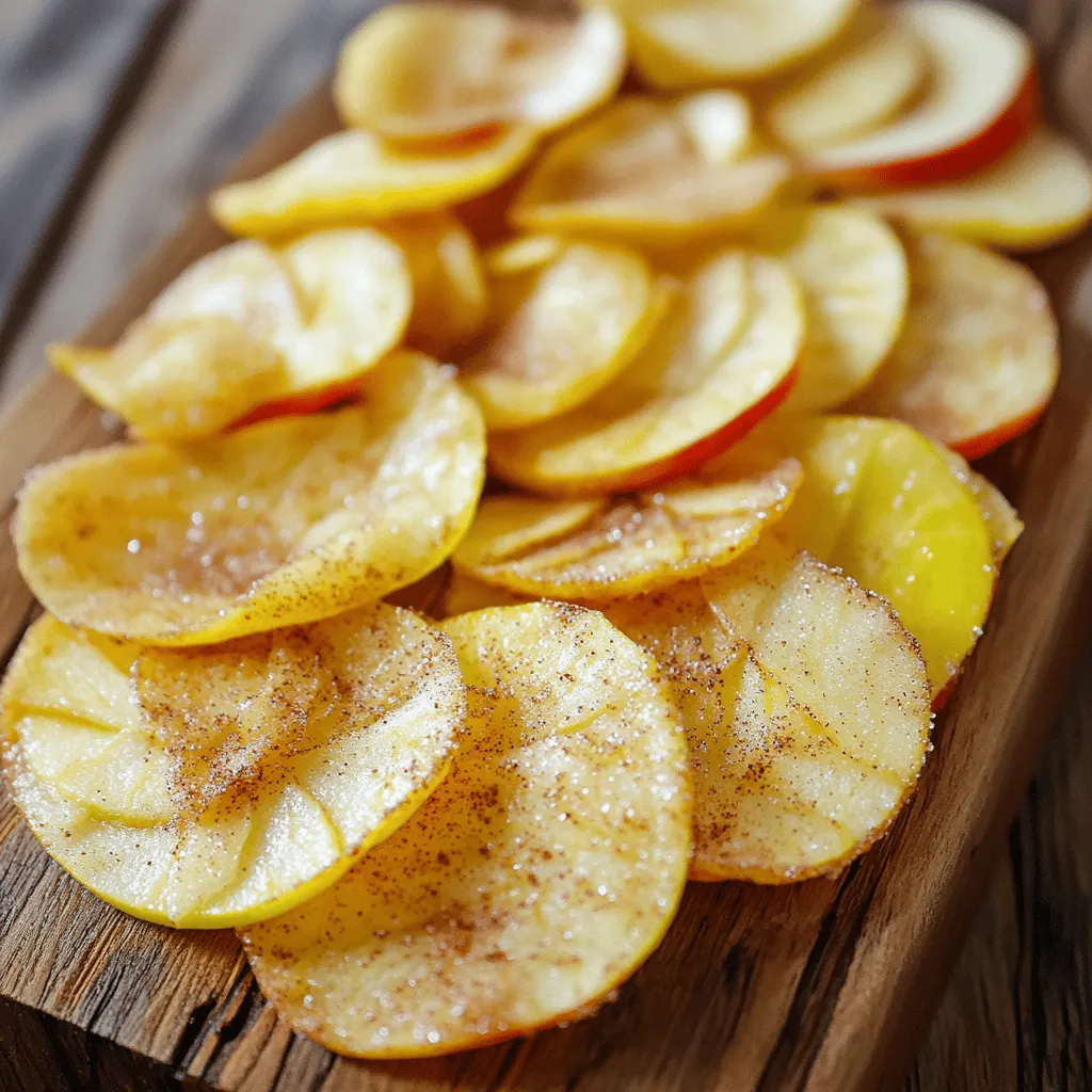 Cinnamon Sugar Apple Chips Crispy and Tasty Snack