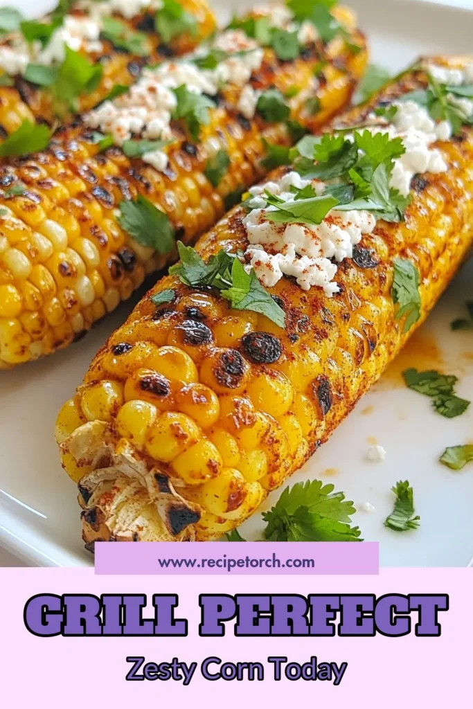 Elevate your summer gatherings with this delicious grilled corn recipe! Our zesty chili lime corn is bursting with flavor and topped with cotija cheese for the ultimate side dish. Grill fresh corn on the grill and enjoy the perfect charred goodness with a tangy lime drizzle. Easy to make and sure to impress! Save this Chile Lime Grilled Corn recipe for your next BBQ! #GrilledCornRecipe #ZestyChiliLimeCorn #SummerSideDish #CotijaCheeseCorn
