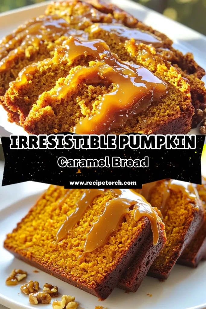 Indulge in the flavors of fall with this delicious Pumpkin Drizzle Bread with Caramel! This easy recipe combines the warmth of pumpkin puree, spices, and a luscious caramel drizzle, creating a perfect treat for any occasion. Whether for breakfast or dessert, this moist bread will become a family favorite. Click through to discover the full recipe and elevate your baking game today! #PumpkinBread #FallBaking #CaramelDelights #BakedGoodies