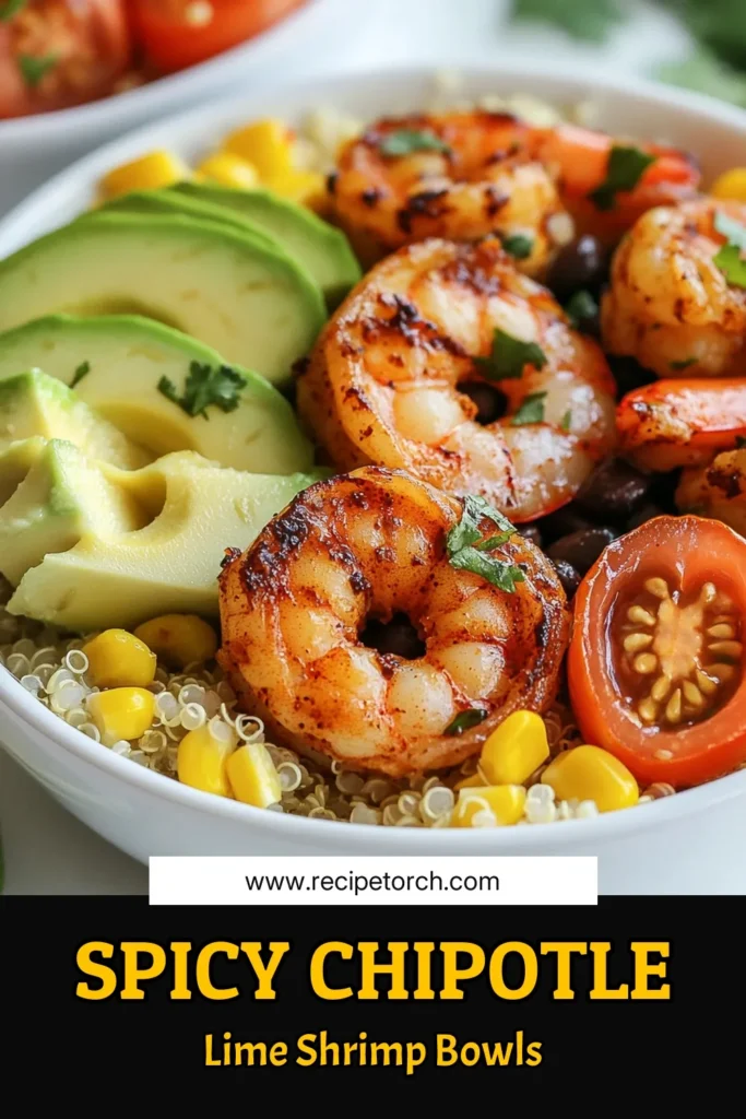 Savor the deliciousness of Chipotle Lime Shrimp Bowls, a perfect blend of flavor and health! This easy dinner recipe features marinated shrimp cooked to perfection, served over fluffy quinoa with vibrant veggies. Ideal for healthy shrimp recipes and shrimp meal prep, this dish is not only nutritious but visually stunning. Try these quinoa bowl recipes for your next meal! Save this recipe for a tasty weeknight dinner! #ChipotleLimeShrimpBowls #HealthyShrimpRecipes #QuinoaBowlRecipes #EasyDinnerRecipes