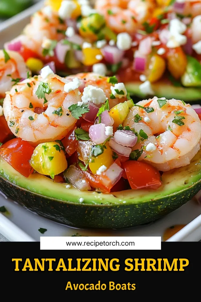 Discover the perfect blend of taste and nutrition with these shrimp avocado tacos! This easy seafood taco recipe features creamy avocado boats filled with tender shrimp and fresh pico de gallo, making it a delicious option for healthy eating. Perfect for quick meals or entertaining, these shrimp taco boats are sure to impress. Try this avocado recipe today and elevate your taco night! Save this recipe for tasty inspiration! #ShrimpAvocadoTacos #HealthyTacoRecipes #EasySeafoodTacos #AvocadoRecipes