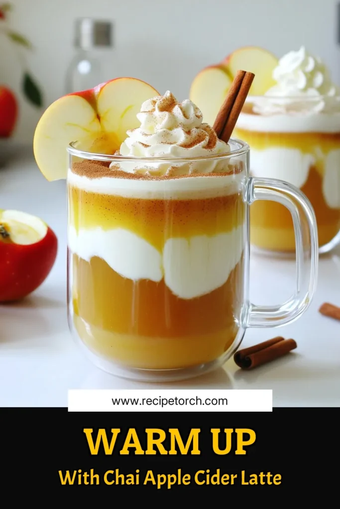 Warm up your fall evenings with a delicious Chai Spiced Apple Cider Latte! This cozy drink combines the sweetness of apple cider with the aromatic flavors of chai spices, making it the perfect treat. In just 15 minutes, you'll create a seasonal favorite that's ideal for sharing. Ready to impress your friends with this comforting recipe? Click through for step-by-step instructions and get ready to sip in style! #AppleCider #ChaiLatte #FallRecipes #CozyDrinks