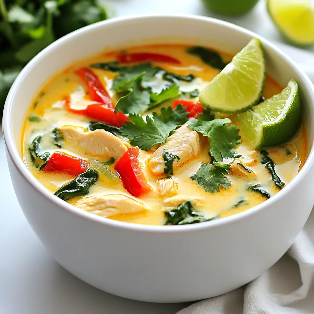 Coconut Lime Chicken Soup Delicious and Comforting Dish