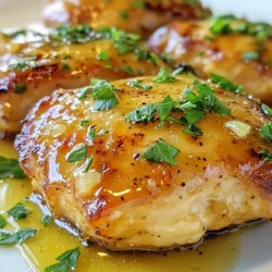 - 4 boneless, skinless chicken breasts - 1/4 cup honey - 1/4 cup Dijon mustard - 2 tablespoons olive oil - 2 cloves garlic, minced - 1 teaspoon fresh rosemary, chopped (or 1/2 teaspoon dried) - 1 teaspoon salt - 1/2 teaspoon black pepper - 1 tablespoon apple cider vinegar - Fresh parsley, finely chopped For this honey mustard glazed chicken, I keep it simple yet flavorful. First, the star of the dish is the chicken breasts. They are lean and cook quickly, making them perfect for busy nights. Next, I use honey to add sweetness. The honey pairs well with Dijon mustard, giving the chicken a nice tang. Olive oil helps the glaze stick and adds richness. For seasoning, I add minced garlic to give it a punch. Fresh rosemary adds a lovely aroma, or you can use dried if you have it. Salt and black pepper bring out the flavors. Apple cider vinegar adds balance with a bit of acidity. Lastly, I love to sprinkle fresh parsley on top. This adds a pop of color and freshness that makes your dish more appealing. Enjoy the harmony of flavors in each bite! {{ingredient_image_2}} - Preheat your oven to 375&deg;F (190&deg;C). This makes sure the oven is hot for baking. - In a medium bowl, mix together the honey, Dijon mustard, olive oil, minced garlic, chopped rosemary, salt, black pepper, and apple cider vinegar. Whisk until smooth. - Place the chicken breasts in a baking dish. Make sure they have space to cook evenly. - Pour half of the honey mustard glaze over the chicken. Coat each piece well for the best taste. - Bake the chicken for 20 to 25 minutes. It&rsquo;s done when the inside hits 165&deg;F (75&deg;C) and is no longer pink. - When the chicken is ready, take it out of the oven. Brush the reserved glaze over the top of each piece. This adds a nice finish. - Put the dish back in the oven for another 5 minutes. This helps the glaze get sticky and caramelized. For a great glaze, you want it smooth and sticky. The mix of honey and Dijon mustard should be thick but still pourable. If it feels too thin, add more honey. If it&rsquo;s too thick, add a little olive oil. To coat the chicken evenly, use a brush. Make sure to cover every inch of the chicken. This way, every bite is full of flavor. Pouring it over is fine, but a brush gives you more control. To check if your chicken is done, use a meat thermometer. The chicken should reach 165&deg;F (75&deg;C) inside. Another way is to cut into it. If the juices run clear and there&rsquo;s no pink, it&rsquo;s ready. Let your chicken rest for about 5 minutes after baking. This helps the juices soak back in. If you skip this step, your chicken can be dry. For plating, use a bright plate to show off your chicken. Add a splash of color with fresh parsley on top. This makes the dish look more inviting. Pair your chicken with sides like green beans or fluffy rice. These add color and flavor. Drizzle some of the extra glaze over the chicken for an eye-catching finish. Pro Tips Marinate for More Flavor: For an even richer taste, marinate the chicken in the honey mustard mixture for 1-2 hours before baking. This allows the flavors to penetrate the meat more deeply. Use Fresh Herbs: Fresh herbs can elevate the flavor profile significantly. Consider adding fresh thyme or tarragon along with or instead of rosemary for a different twist. Check for Doneness: Always use a meat thermometer to check the internal temperature of the chicken. It should reach 165&deg;F (75&deg;C) to ensure it's fully cooked and safe to eat. Garnish Creatively: Don't just stop at parsley! Consider garnishing with lemon wedges or toasted nuts for added visual appeal and texture contrast. {{image_4}} You can cook honey mustard glazed chicken in many ways. Grilling gives it a nice smoky flavor. For grilling, preheat your grill to medium heat. Brush the chicken with the glaze and grill for about 6-8 minutes on each side. This method adds a lovely char to the chicken. A slow cooker is another great option. To adapt the recipe, place the chicken in the slow cooker. Pour the glaze over the chicken. Cook it on low for 4-6 hours or on high for 2-3 hours. This method makes the chicken super tender and juicy. You can switch up the ingredients if you want. Instead of honey, try maple syrup or agave nectar. These sweeteners will still give you a nice glaze. If you want a different taste, use whole grain mustard instead of Dijon. For herbs, you can use thyme or oregano instead of rosemary. These herbs add a unique flavor to the dish. Don&rsquo;t be afraid to experiment with what you have at home! Choosing the right side dishes can make your meal shine. Consider serving the chicken with rice or quinoa. These grains soak up the glaze well and add texture. Seasonal veggies are also a great choice. Roasted carrots, green beans, or broccoli pair nicely with this dish. You can roast or steam them for a fresh touch. These sides not only taste great but also make your plate colorful and inviting. Store your leftover honey mustard glazed chicken in the fridge. Place it in an airtight container. This keeps the chicken fresh for up to three days. For best results, try to cool the chicken before sealing it. This helps prevent moisture buildup. You can freeze the glazed chicken for later use. Wrap each piece tightly in plastic wrap. Then, place them in a freezer bag. This helps avoid freezer burn. For best quality, use the chicken within three months. When you're ready to eat, thaw the chicken in the fridge overnight. This keeps the texture great. You can reheat the chicken in two ways: microwave or oven. The microwave is quick but may not keep the glaze perfect. For the oven, preheat to 350&deg;F (175&deg;C). Place the chicken on a baking sheet. Cover it with foil to keep moisture in. Bake for about 15 minutes or until heated through. This method helps maintain the glaze's quality and flavor. Yes, you can use bone-in chicken. Bone-in chicken often has more flavor. Just note that it will take longer to cook. I suggest cooking it for about 35-40 minutes at the same temperature. Always check the internal temperature. It should reach 165&deg;F (75&deg;C). If you don&rsquo;t have Dijon mustard, don&rsquo;t worry! You can use yellow mustard or honey mustard. Both will work well. Yellow mustard is milder, while honey mustard adds extra sweetness. To check if your chicken is done, use a meat thermometer. Insert it into the thickest part of the chicken. Look for a temperature of 165&deg;F (75&deg;C). You can also cut into the chicken. If the juices run clear and there is no pink, it's ready to eat. In this blog post, we covered how to make a delicious glazed chicken dish. We discussed key ingredients, step-by-step baking instructions, and handy tips for success. You learned variations, storage info, and answered common FAQs. Try using the tips to enhance your cooking skills. Remember, cooking should be fun! Enjoy making this recipe your own and impress your family or friends. Happy cooking!