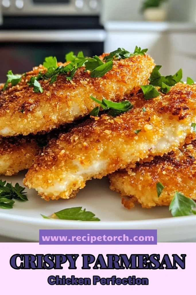 Discover the perfect way to enjoy crispy and flavorful Parmesan chicken cutlets! This easy panko chicken recipe features juicy Italian seasoned chicken breasts coated in a golden, crunchy crust. Perfect for dinner or meal prep, these fried Parmesan chicken cutlets are sure to impress. Try it tonight and savor the deliciousness—your family will love it! Save this recipe for later! #ParmesanChickenCutlets #CrispyChickenCutlets #PankoChickenRecipe #FriedParmesanChicken