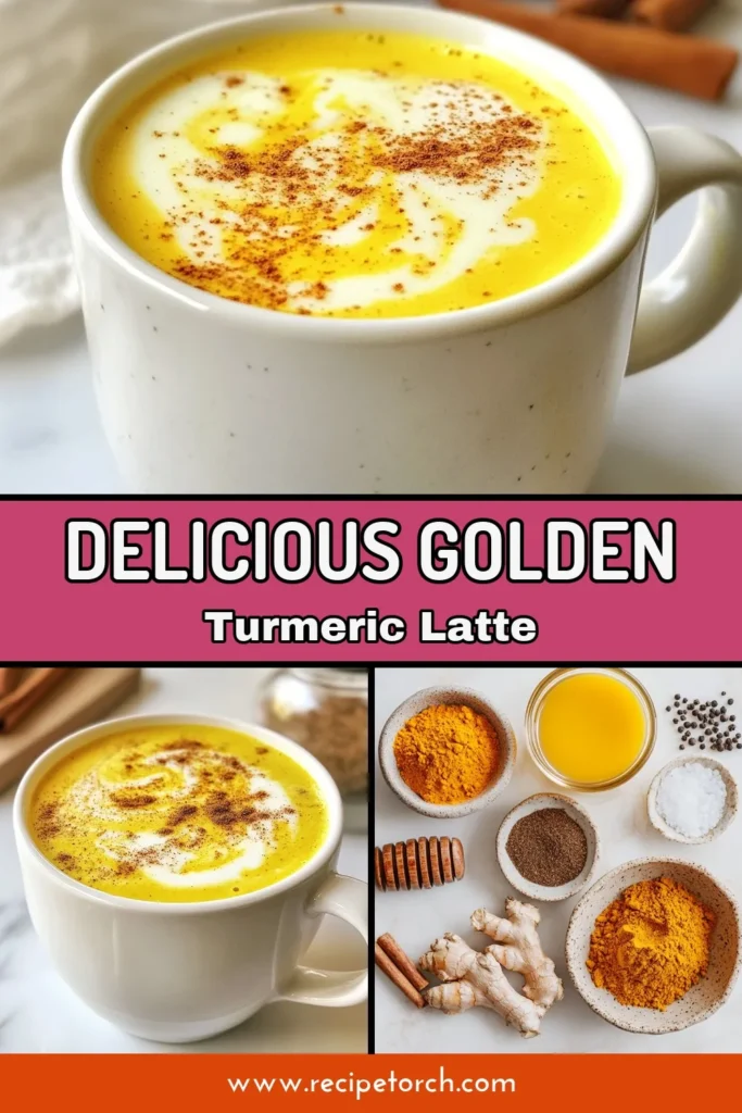 Discover the ultimate turmeric latte recipe with this amazing golden turmeric latte that warms your soul! This healthy turmeric latte is not only delicious but also packed with benefits. Made with plant-based ingredients, this vegan turmeric latte will become your go-to drink. Perfect for cozy mornings or afternoon pick-me-ups, it takes just 10 minutes to make. Save this recipe and embrace a healthier lifestyle today! #TurmericLatte #VeganDrink #HealthyRecipes #GoldenLatte