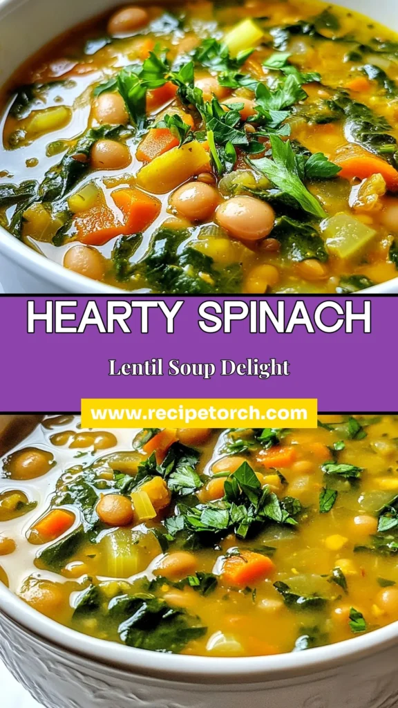 Discover a delicious and nutritious spinach lentil soup that combines the creaminess of butter beans with the heartiness of lentils. This butter bean soup recipe is not only a healthy vegetable soup but also an easy lentil recipe perfect for any day. Packed with flavor and wholesome ingredients, it&rsquo;s the ideal vegetarian lentil soup. Save this recipe for a warm and satisfying meal! #LentilSoup #HealthyEating #VegetarianRecipes #EasyCooking