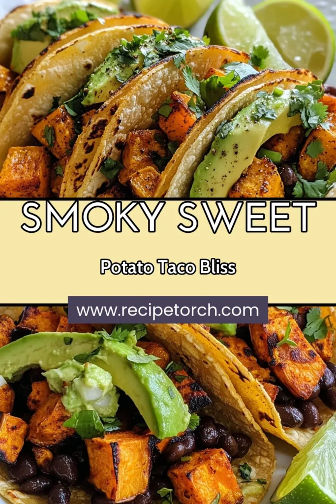 Discover the delicious world of smoky sweet potato tacos with this easy taco recipe! Packed with roasted sweet potatoes, black beans, and creamy avocado, these vegetarian taco delights are perfect for any meal. With simple ingredients and quick prep time, you can satisfy your cravings effortlessly. Try this smoky sweet potato taco recipe today and elevate your weekly dinner! Save for later! #SmokySweetPotatoTacos #VegetarianTacoRecipe #EasyTacoRecipes #BlackBeanAvocadoTacos