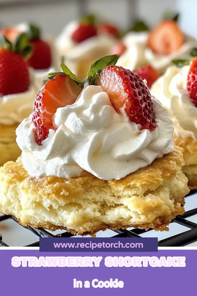 Indulge in the deliciousness of Strawberry Shortcake Cookies with this easy strawberry cookies recipe! These homemade shortcake cookies are perfect for any fresh strawberry dessert lover. With a blend of all-purpose and almond flour, plus juicy strawberries folded in, they offer a delightful burst of flavor in every bite. Treat yourself and your loved ones to these delightful cookies today! Save this recipe now! #StrawberryShortcakeCookies #HomemadeShortcakeCookies #FreshStrawberryDessert #EasyStrawberryCookies