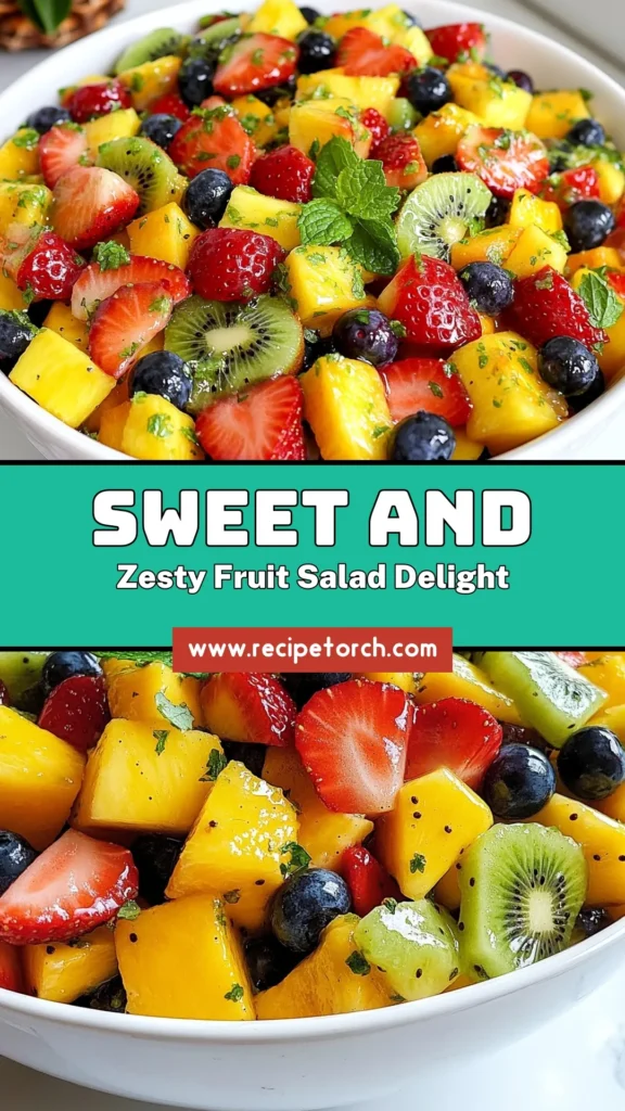 Discover the refreshing flavors of this honey lime fruit salad, a perfect blend of fresh strawberries, blueberries, pineapple, kiwi, and mango. This easy fruit salad with honey is not just delicious but also a healthy fruit salad recipe for any gathering. Whether you're hosting a party or enjoying a quiet afternoon, this tropical fruit salad will impress. Save this fresh fruit salad recipe for a delightful treat anytime! #FruitSalad #HealthyRecipes #RecipeIdeas #TropicalFlavors
