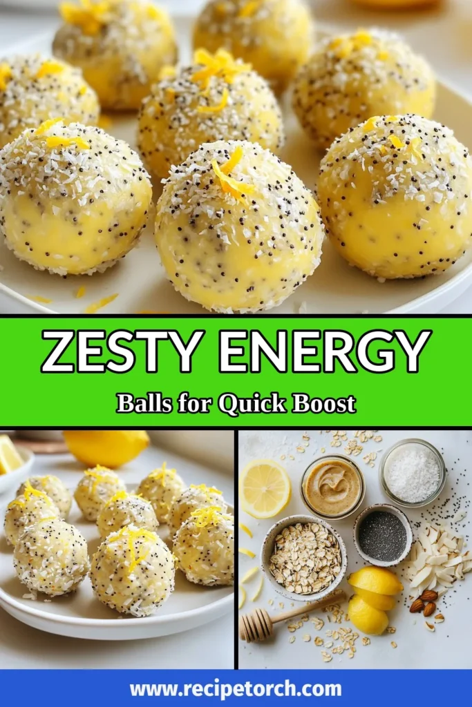 Discover the perfect healthy energy snacks with these zesty lemon poppyseed energy balls! These no-bake lemon energy balls are easy to make with rolled oats, almond butter, and fresh lemon zest. Packed with flavor and nutrition, they&rsquo;re ideal for a quick pick-me-up or on-the-go bites. Learn how to make these delightful homemade energy bites today! Save this recipe for a tasty and energizing snack! #LemonPoppyseedEnergyBalls #HealthySnacks #NoBakeEnergyBalls #HomemadeEnergyBites