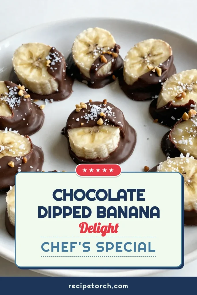 Indulge in these delicious chocolate covered banana bites, the perfect treat for banana chocolate desserts lovers! These easy chocolate recipes combine ripe bananas with dark chocolate for healthy chocolate snacks that satisfy your cravings. Enjoy frozen banana treats that are simple to make and perfect for sharing. Try these banana bites today and elevate your dessert game! Save this recipe now! #ChocolateCoveredBananaBites #HealthySnacks #FrozenTreats #EasyRecipes