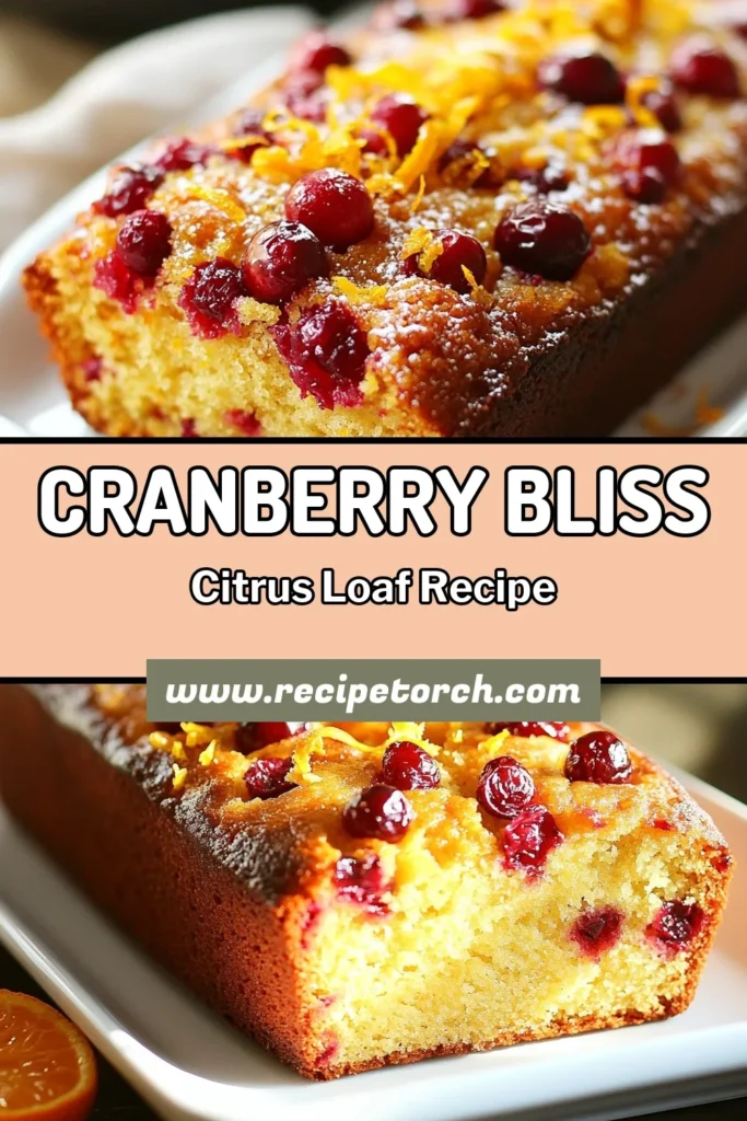 Indulge in this delightful Cranberry Citrus Loaf, a perfect blend of fresh cranberries and orange zest! This Orange Zest Bread Recipe will brighten your day. Enjoy a slice of this Easy Loaf Cake with Nuts, ideal for a healthy treat. This Healthy Fruit Loaf Recipe is perfect for breakfast or dessert. Try it today and savor the flavors! Save this recipe for your next baking adventure! #CranberryCitrusLoaf #OrangeZestBread #EasyLoafCake #HealthyFruitLoaf