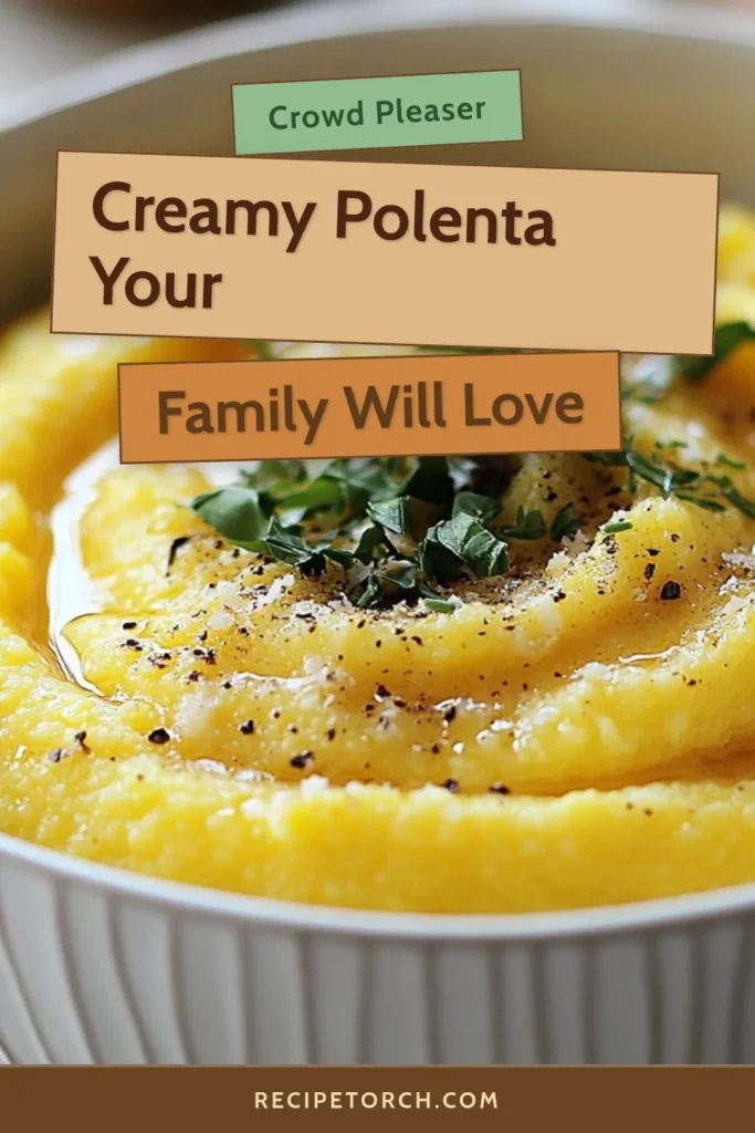 Discover this creamy polenta recipe that elevates your meals with its luscious texture and cheesy flavor. Our Parmesan polenta dish is the ultimate comfort food, perfect for vegetarian polenta meals. Enjoy homemade polenta with cheese that is rich and satisfying. Try this easy recipe and impress your family or guests with the best polenta recipes around! Save this for later and let your culinary creativity flow! #CreamyPolenta #ParmesanPolenta #HomemadePolenta #VegetarianRecipes