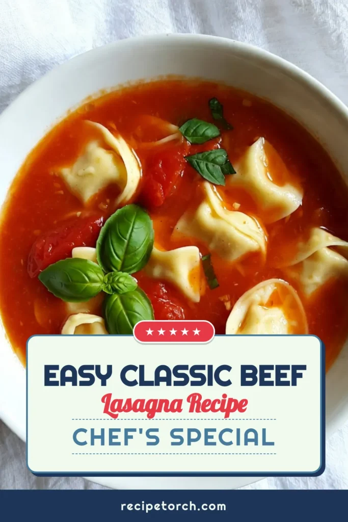 Warm up with this delightful Creamy Tomato Tortellini Soup! This easy tomato soup recipe features creamy goodness blended with fresh flavors, making it a perfect vegetarian soup idea for any busy night. With cheese tortellini, this quick dinner recipe takes just 30 minutes to prepare. Your family will love it! Save this recipe for a cozy dinner! #CreamyTomatoTortelliniSoup #EasyTomatoSoupRecipe #VegetarianSoupIdeas #QuickDinnerRecipes