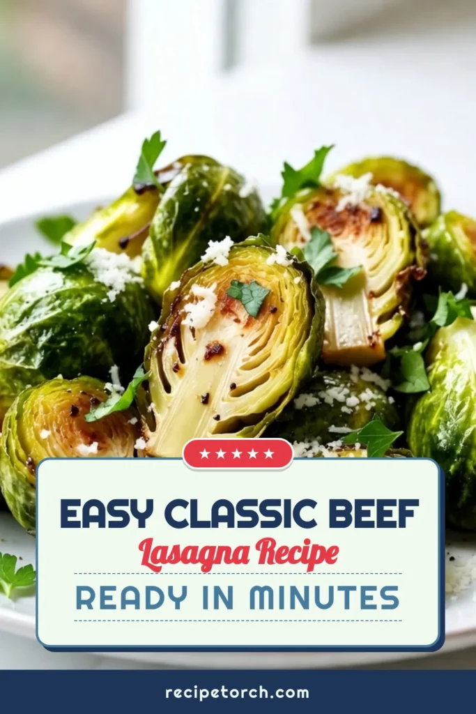 Looking for a delicious way to enjoy your veggies? Try this Crispy Garlic Parmesan Brussels Sprouts recipe! Perfectly roasted, these healthy Brussels sprouts are coated in garlic and topped with melted Parmesan, making them the ideal easy Brussels sprouts snack or a flavorful side dish. With simple ingredients and quick prep, this recipe is a must-try. Save this for your next meal! #BrusselsSprouts #HealthyRecipes #SnackIdeas #CrispyVegetables