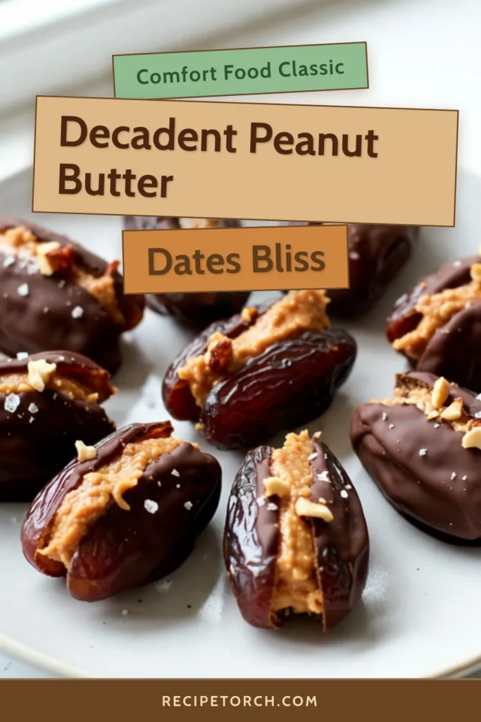 Indulge in the delightful combination of flavor and nutrition with these Peanut Butter Stuffed Dates! This easy recipe features Medjool dates filled with creamy peanut butter, perfect for a healthy dessert or quick snacks with nuts. For an extra treat, dip them in chocolate for irresistible chocolate covered dates. Try this simple Medjool dates recipe and enjoy a guilt-free dessert you&rsquo;ll love. Save this for your next snack! #HealthyDessertRecipes #PeanutButterStuffedDates #ChocolateCoveredDates #QuickSnacksWithNuts