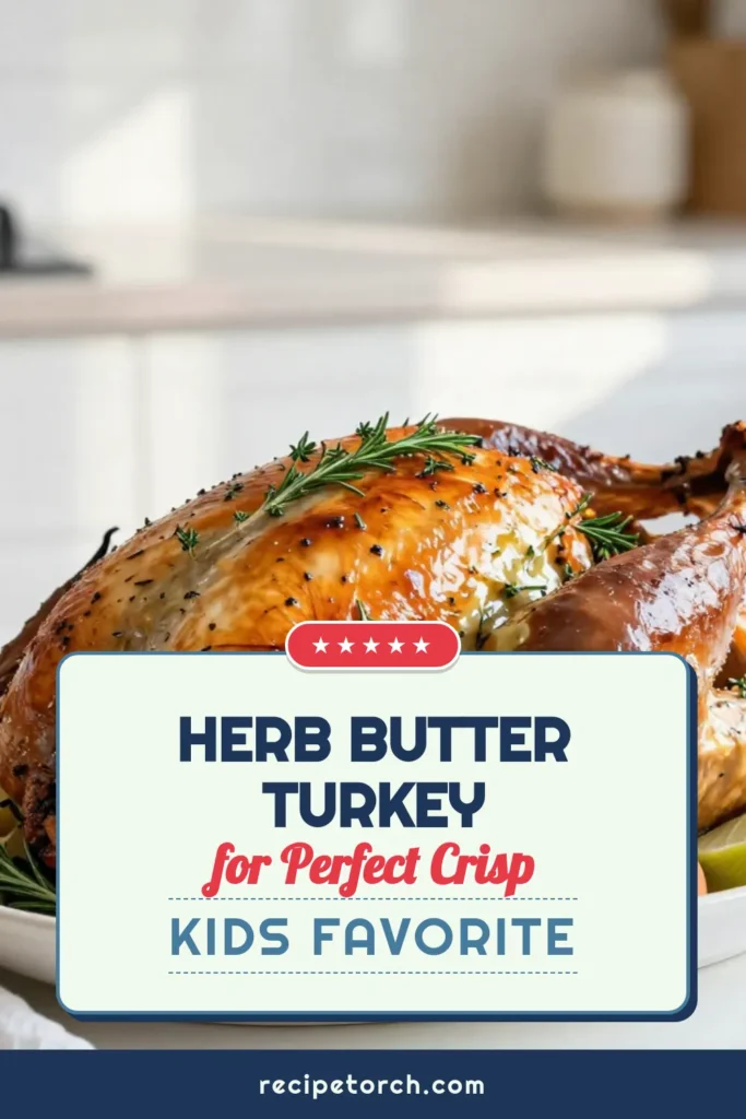 Make your holiday gatherings unforgettable with this delicious herb butter turkey! This roasted turkey recipe guarantees a flavorful and savory turkey preparation perfect for your Thanksgiving feast. Discover moist turkey cooking tips to ensure every bite is tender and juicy. Follow this simple recipe and impress your guests! Save this herb butter roasted turkey for your next dinner! #ThanksgivingTurkey #RoastedTurkey #TurkeyRecipe #MoistTurkeyTips