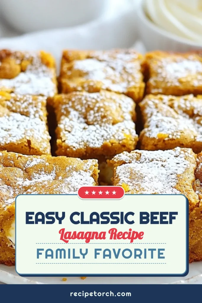 Indulge in the cozy flavors of fall with these Pumpkin Spice Blondies! This easy blondies with pumpkin recipe combines creamy pumpkin puree, warm spices, and optional white chocolate for a delightful treat. Perfect for your fall dessert recipes, these pumpkin blondies are sure to impress. Make a batch and enjoy the rich, comforting taste! Don&rsquo;t forget to save this delicious white chocolate pumpkin blondies recipe for later! #PumpkinSpiceBlondies #FallDesserts #PumpkinBlondies #BakingJoy