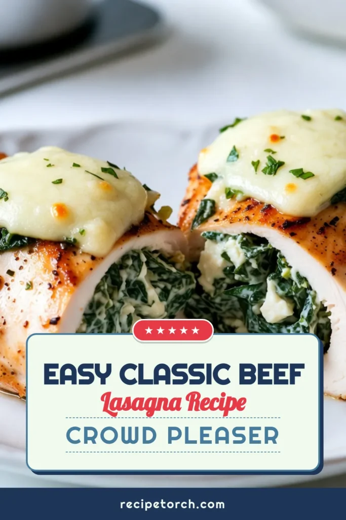 Discover a delicious and easy baked chicken recipe with this Spinach Feta Stuffed Chicken. Perfectly seasoned and packed with flavor, this feta cheese chicken recipe ensures healthy chicken breast recipes are never boring. Try these stuffed chicken breast ideas for a weeknight dinner that will impress. Your taste buds will thank you! Save this tasty recipe for later and check out more healthy options. #SpinachStuffedChicken #FetaCheeseChickenRecipe #HealthyChickenBreastRecipes #EasyBakedChickenRecipes