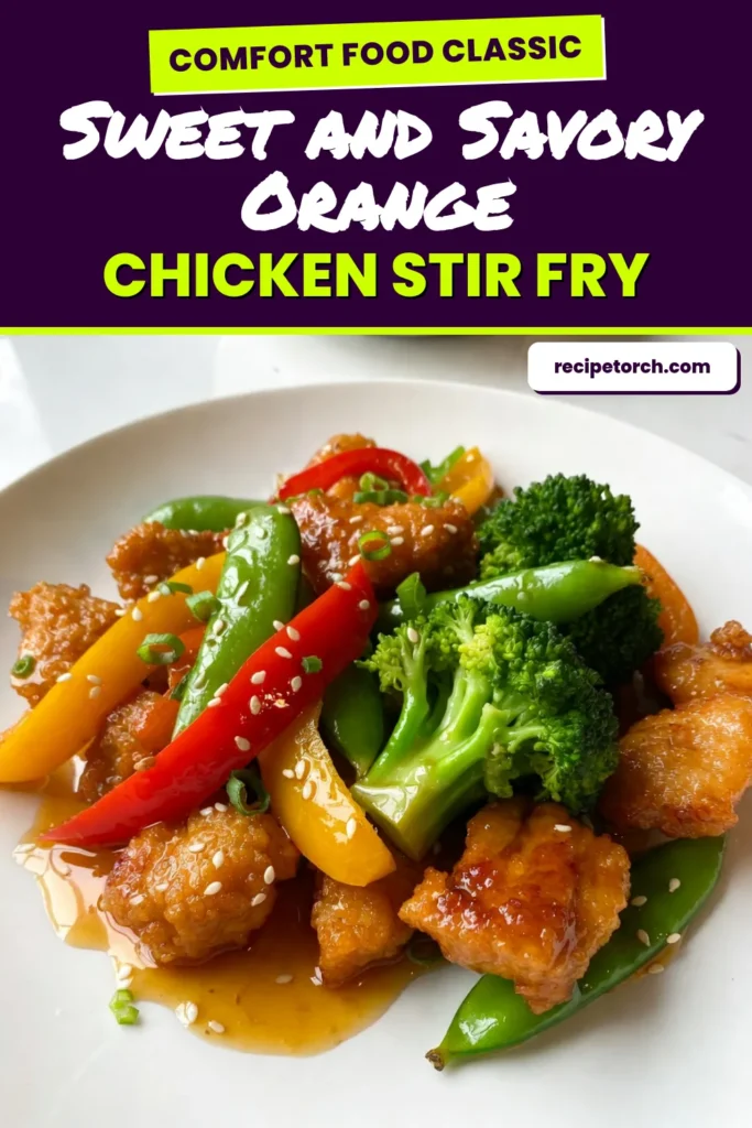 Discover the delightful flavors of this Orange Glazed Chicken Stir Fry! This easy chicken stir fry recipe is perfect for a quick weeknight dinner, combining tender chicken with vibrant, healthy stir fry vegetables. Enjoy a quick Asian chicken recipe that&rsquo;s packed with zingy orange goodness and nutritious veggies. Ready in just 25 minutes, it's both delicious and wholesome. Try it tonight and impress everyone! Hashtags: #OrangeGlazedChickenStirFry #EasyChickenStirFry #HealthyStirFry #QuickAsianRecipe