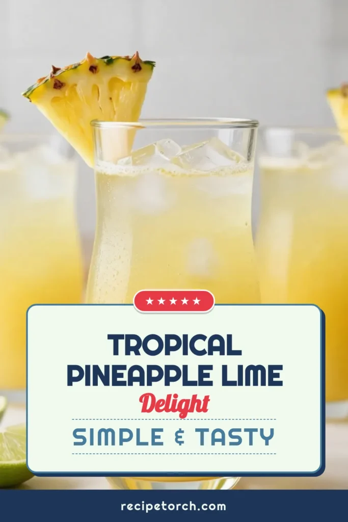 Quench your thirst with this Tropical Pineapple Lime Agua Fresca, a delightful pineapple lime drink perfect for sunny days. This agave sweetened agua fresca combines homemade pineapple juice with zesty lime for the ultimate refreshing summer beverage. Easy to make, it's a great addition to any gathering! Discover how simple it is to create your own tropical paradise at home. Try it today! #AguaFresca #PineappleDrinks #SummerBeverages #HealthyRecipes