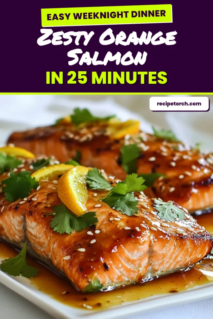 Discover a delicious and easy salmon recipe with this orange glazed salmon! This healthy salmon dish is perfect for a quick weeknight dinner. The citrus salmon marinade, made with fresh orange juice and zest, honey, and soy sauce, elevates the flavor of grilled salmon. Ideal for seafood lovers, follow our simple steps for a mouthwatering meal. Save this recipe now for a fresh, zesty dinner! #OrangeGlazedSalmon #GrilledSalmonRecipe #HealthySalmonDishes #EasySalmonRecipes