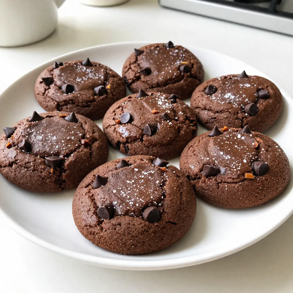 To make these spicy Mexican hot chocolate cookies, you will need: - 1 cup all-purpose flour - 1/2 cup unsweetened cocoa powder - 1/2 teaspoon baking soda - 1/4 teaspoon fine sea salt - 1/2 cup unsalted butter, softened - 1 cup packed brown sugar - 1 large egg - 1 teaspoon pure vanilla extract - 1 teaspoon ground cinnamon - 1/4 teaspoon cayenne pepper (adjust for heat) - 1/2 cup semi-sweet chocolate chips - 1/4 cup granulated sugar (for rolling) If you want to switch things up, here are some substitutions: - Use coconut oil instead of unsalted butter for a dairy-free option. - Swap brown sugar with white sugar for a lighter taste. - Choose gluten-free flour to make these cookies gluten-free. - Use dark chocolate chips if you prefer a richer flavor. You can enhance the flavor in several fun ways: - Add nuts like pecans or walnuts for crunch. - Toss in some dried chilies for extra heat. - Mix in a splash of espresso powder for depth. - Try adding a pinch of sea salt on top for a sweet and salty twist. Experiment with these options to find your perfect cookie! {{ingredient_image_2}} Start by preheating your oven to 350°F (175°C). This step ensures your cookies bake evenly. Line a baking sheet with parchment paper. This keeps the cookies from sticking and makes cleanup easy. In a medium bowl, combine the all-purpose flour, unsweetened cocoa powder, baking soda, fine sea salt, ground cinnamon, and cayenne pepper. Whisk these ingredients together until they are well mixed. This helps get rid of any lumps. Set this dry mix aside for now. In a large mixing bowl, take the softened unsalted butter and packed brown sugar. Beat these together with an electric mixer on medium speed. Mix for about 2-3 minutes. The goal is to make it light and fluffy. Next, add the large egg and pure vanilla extract to the butter mixture. Keep mixing until everything is smooth and well combined. This adds moisture and flavor to your cookies. Slowly pour the dry mixture into the wet mixture. Stir gently with a spatula or wooden spoon until just combined. Don’t overmix; this can change how your cookies feel. Now, fold in the semi-sweet chocolate chips evenly. Using a tablespoon or cookie scoop, drop heaping spoonfuls of dough onto the prepared baking sheet. Space them about 2 inches apart for room to grow. Roll each dough ball in granulated sugar for a sweet crust. Put the baking sheet in the oven. Bake for about 10-12 minutes. The edges should set, but the centers should stay soft. When done, let the cookies cool on the baking sheet for about 5 minutes. Then move them to a wire rack to cool completely. Enjoy your cookies with a warm cup of Mexican hot chocolate! To get the right texture in your cookies, mix carefully. Overmixing dough makes cookies tough. Once you combine the wet and dry ingredients, stop mixing as soon as you see no more flour. The dough should feel soft but not sticky. The cayenne pepper brings heat to your cookies. Start with 1/4 teaspoon if you like a mild kick. If you crave more spice, add up to 1/2 teaspoon. Taste the dough before baking to find your perfect level. Remember, the heat can change slightly after baking. After baking, let the cookies cool on the sheet for 5 minutes. This helps them firm up. Then, transfer them to a wire rack. Once completely cool, store the cookies in an airtight container. They stay fresh for about a week. For longer storage, freeze them. Simply place them in a freezer-safe bag. Enjoy these spicy treats whenever you like! Pro Tips Adjust the Spice Level: Feel free to modify the amount of cayenne pepper to match your heat preference. Start with less if you're unsure and add more for a spicier kick! Chill the Dough: For a thicker cookie, chill the dough for 30 minutes before baking. This helps the cookies maintain their shape and prevents spreading too much. Use High-Quality Chocolate Chips: Opt for high-quality semi-sweet chocolate chips for a richer chocolate flavor that complements the spicy notes beautifully. Storage Tips: Store the cookies in an airtight container at room temperature for up to a week. For longer freshness, freeze them and thaw as needed. {{image_4}} To make these cookies nut-free, simply skip any nuts in the recipe. The main ingredients are already nut-free. You can still enjoy the rich chocolate flavor and spice without adding any nuts. This keeps the cookies safe for those with nut allergies. It’s a great way to have everyone join in on this treat! Want to switch things up? You can add unique flavors to your cookies. Try using orange zest for a citrus kick. You could also mix in some instant coffee powder for a mocha flavor. A pinch of cardamom can add warmth and depth. Each of these flavors works well with the chocolate and spice. If you need a gluten-free option, you can swap the all-purpose flour. Use a gluten-free flour blend instead. Make sure it has xanthan gum for better texture. You can also use almond flour if you want a nutty flavor. Just remember, this will change the texture a bit, making it softer. To keep your Spicy Mexican Hot Chocolate Cookies fresh, store them in an airtight container. Use a container that fits the cookies snugly. This helps prevent them from becoming stale. You can also add a slice of bread to the container. The bread will absorb any moisture, keeping the cookies soft. When stored properly, these cookies can last up to one week at room temperature. If you want them to last longer, consider refrigerating them. In the fridge, they can stay fresh for about two weeks. Just make sure to seal them well to avoid absorbing odors from other foods. Freezing is a great option for longer storage. To freeze, first, let the cookies cool completely. Then, place them in a single layer on a baking sheet. Freeze for about an hour until they are firm. After that, transfer the cookies to a freezer bag or container. They can last up to three months in the freezer. When you want to enjoy them, just let them thaw at room temperature. You can also warm them up in the oven for a few minutes for that fresh-baked taste! Yes, you can use salted butter. However, it may change the flavor. You might want to reduce added salt. This helps keep the balance right. Unsalted butter gives you more control over the salt level in the cookies. To spice up these cookies, add more cayenne pepper. Start with a little, then taste the dough. You can also mix in some chili powder for a different kick. If you want a real punch, try adding a pinch of ground chipotle. If your cookie dough feels too sticky, add more flour. Start with a tablespoon at a time. Mix well, and check the texture. You want it to be soft but manageable. Chilling the dough for about 30 minutes can also help. Absolutely! You can use dark chocolate or milk chocolate chips. Each type will change the taste slightly. For a fun twist, try white chocolate chips or even peanut butter chips. Mixing different chips can create a unique flavor! We covered the key steps to bake great cookies, from choosing your ingredients to storing them. You can tailor flavors and textures to fit your taste. Remember to try substitutions if needed, and don’t hesitate to experiment with add-ins. Proper storage will keep your cookies fresh and tasty. Baking is fun and can lead to delicious treats. Enjoy every bite you create!