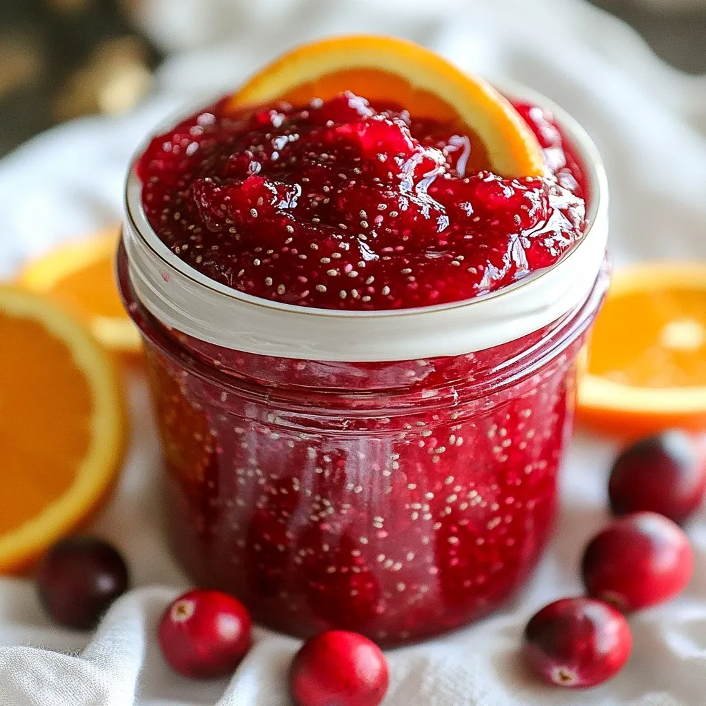 Cranberry Orange Chia Jam Tasty and Nutritious Spread
